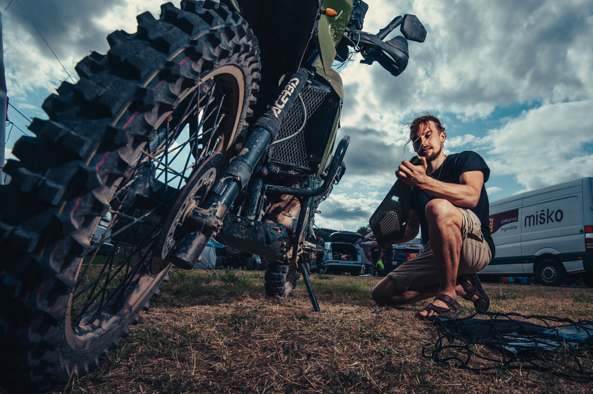 Prepping the KLR for the challenge