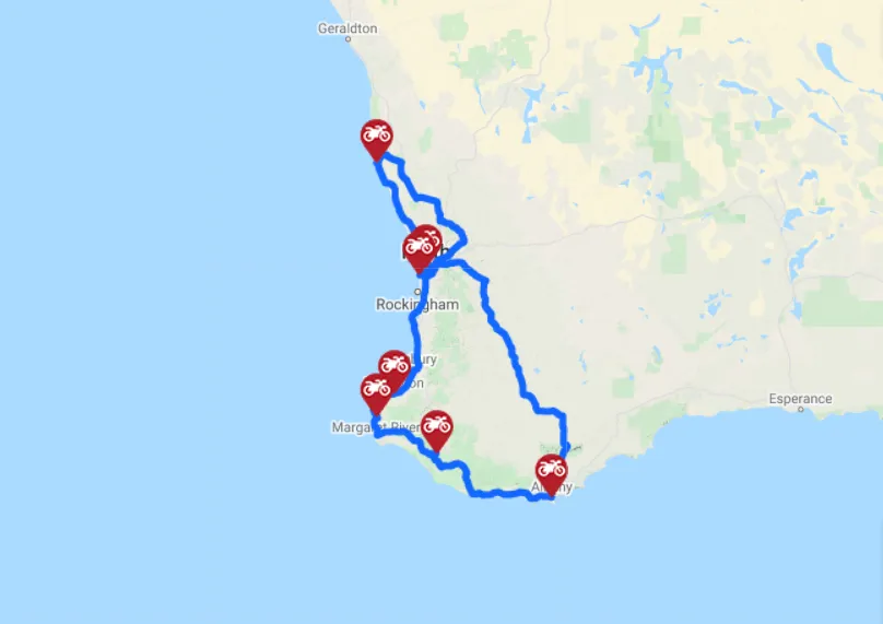 Tag 7: Albany – Perth, 420 km