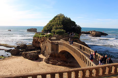 Motorrad-Transport: Motorradtransport: Biarritz, Frankreich