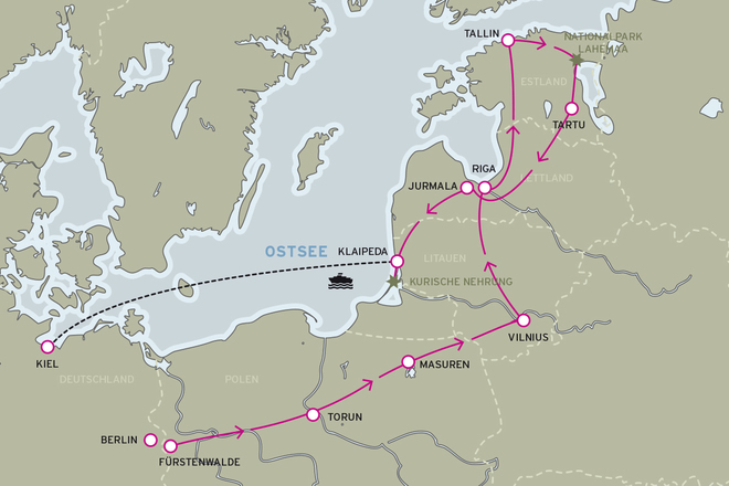 Baltikum Rundreise Estland Lettland Litauen Motourismo
